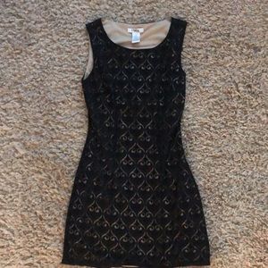 PINKY Black Laser Cut Dress – Bold, Elegant, and Eye-Catching D263